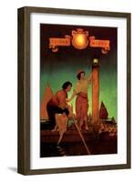 Venetian Lamplighters-Maxfield Parrish-Framed Art Print