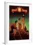 Venetian Lamplighters-Maxfield Parrish-Framed Art Print