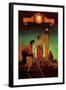 Venetian Lamplighters-Maxfield Parrish-Framed Art Print