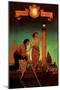 Venetian Lamplighters-Maxfield Parrish-Mounted Art Print