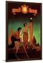 Venetian Lamplighters-Maxfield Parrish-Framed Art Print