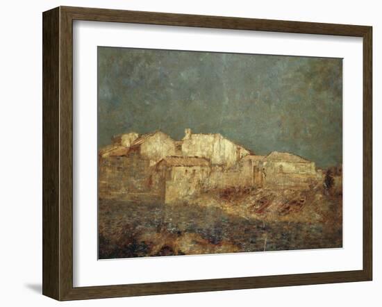 Venetian Landscape or Fishing District in Venice, 1908-Odilon Redon-Framed Giclee Print