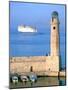 Venetian Lighthouse and the Ferry to Piraeus, Rethymnon, Crete, Greece-Peter Thompson-Mounted Photographic Print