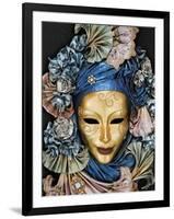 Venetian Paper Mache Mask Worn for Carnivals and Festive Occasions, Venice, Italy-Dennis Flaherty-Framed Photographic Print