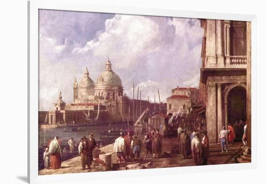 Venetian Piazza-Canaletto-Framed Art Print