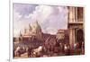 Venetian Piazza-Canaletto-Framed Art Print