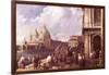 Venetian Piazza-Canaletto-Framed Art Print