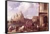 Venetian Piazza-Canaletto-Framed Stretched Canvas