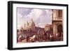 Venetian Piazza-Canaletto-Framed Art Print