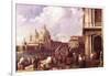 Venetian Piazza-Canaletto-Framed Art Print