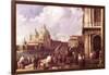 Venetian Piazza-Canaletto-Framed Art Print