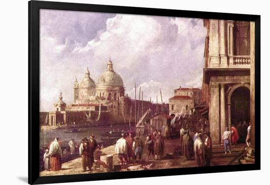Venetian Piazza-Canaletto-Framed Art Print