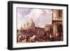 Venetian Piazza-Canaletto-Framed Art Print