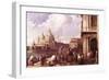 Venetian Piazza-Canaletto-Framed Art Print