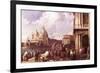 Venetian Piazza-Canaletto-Framed Art Print