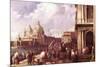 Venetian Piazza-Canaletto-Mounted Art Print