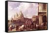 Venetian Piazza-Canaletto-Framed Stretched Canvas