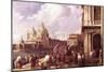 Venetian Piazza-Canaletto-Mounted Premium Giclee Print