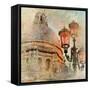 Venetian Pictures - Artwork In Painting Style-Maugli-l-Framed Stretched Canvas