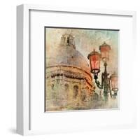 Venetian Pictures - Artwork In Painting Style-Maugli-l-Framed Art Print