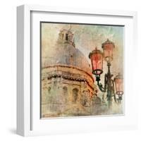 Venetian Pictures - Artwork In Painting Style-Maugli-l-Framed Art Print