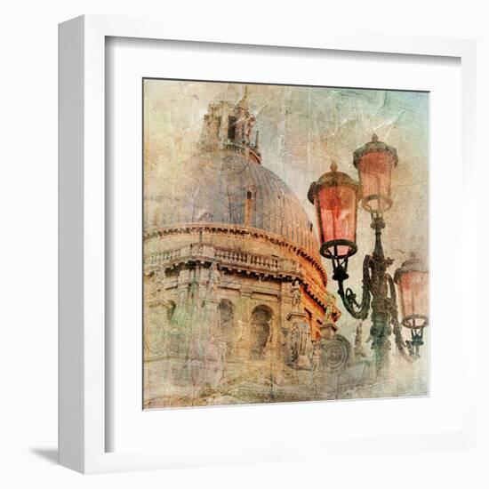 Venetian Pictures - Artwork In Painting Style-Maugli-l-Framed Art Print