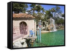 Venetian Pool, Coral Gables, Miami, Florida, United States of America, North America-Richard Cummins-Framed Stretched Canvas