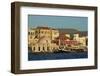 Venetian Port and Turkish Mosque, Chania, Crete, Greek Islands, Greece, Europe-Bruno Morandi-Framed Photographic Print