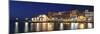 Venetian Port and Turkish Mosque Hassan Pascha at the Old Town of Chania at Night-Markus Lange-Mounted Photographic Print