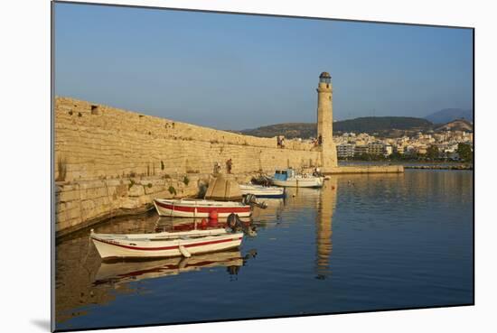 Venetian Port of Rethymnon, Crete, Greek Islands, Greece, Europe-Bruno Morandi-Mounted Photographic Print