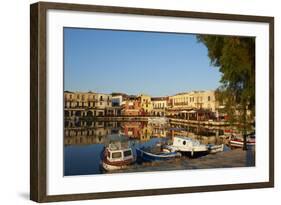 Venetian Port of Rethymnon, Crete, Greek Islands, Greece, Europe-Bruno Morandi-Framed Photographic Print