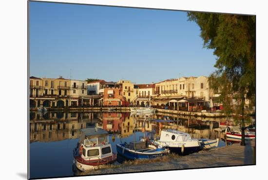 Venetian Port of Rethymnon, Crete, Greek Islands, Greece, Europe-Bruno Morandi-Mounted Photographic Print