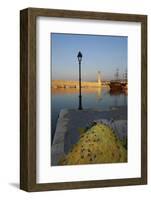 Venetian Port of Rethymnon, Crete, Greek Islands, Greece, Europe-Bruno Morandi-Framed Photographic Print