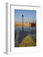 Venetian Port of Rethymnon, Crete, Greek Islands, Greece, Europe-Bruno Morandi-Framed Photographic Print