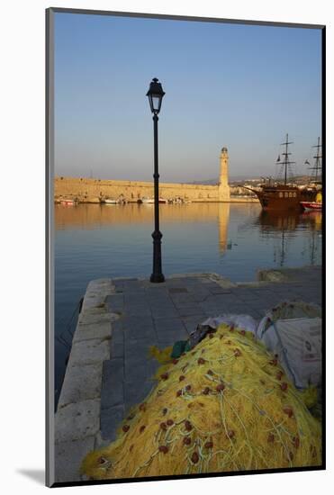 Venetian Port of Rethymnon, Crete, Greek Islands, Greece, Europe-Bruno Morandi-Mounted Photographic Print