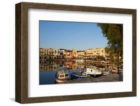 Venetian Port of Rethymnon, Crete, Greek Islands, Greece, Europe-Bruno Morandi-Framed Photographic Print