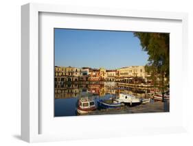 Venetian Port of Rethymnon, Crete, Greek Islands, Greece, Europe-Bruno Morandi-Framed Photographic Print