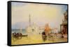 Venetian Scene, 19th century-James Baker Pyne-Framed Stretched Canvas