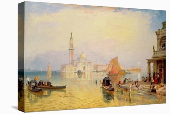 Venetian Scene, 19th century-James Baker Pyne-Stretched Canvas