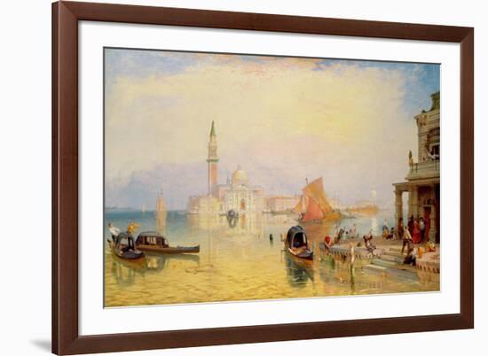 Venetian Scene, 19th century-James Baker Pyne-Framed Giclee Print