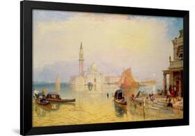 Venetian Scene, 19th century-James Baker Pyne-Framed Giclee Print