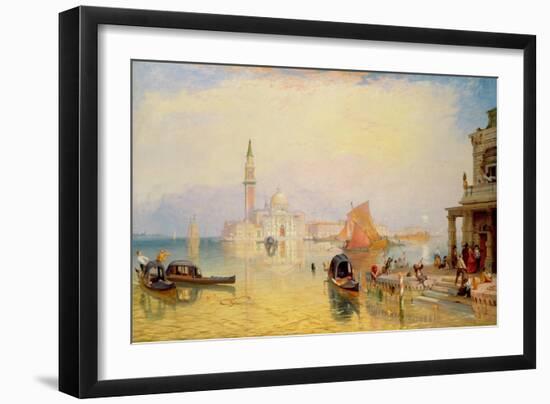 Venetian Scene, 19th century-James Baker Pyne-Framed Giclee Print