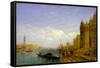 Venetian Scene (Oil on Canvas)-Felix Ziem-Framed Stretched Canvas