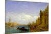 Venetian Scene (Oil on Canvas)-Felix Ziem-Mounted Giclee Print