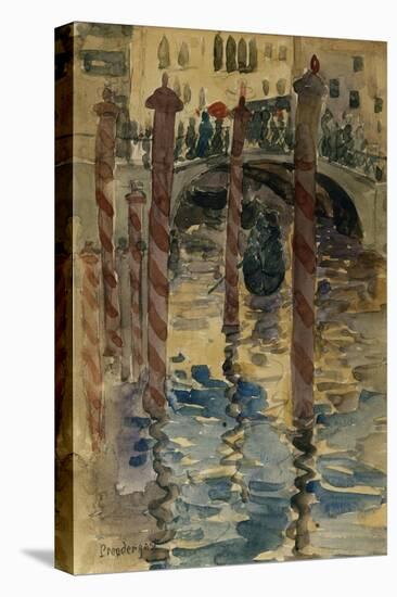 Venetian Scene-Jean-Baptiste-Camille Corot-Stretched Canvas