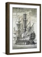 Venetian Ship, Italy, 18th Century-null-Framed Giclee Print