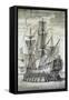 Venetian Ship, Italy, 18th Century-null-Framed Stretched Canvas