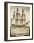 Venetian Ship of First Rank, from Treaty on Sails, Italy, 18th Century-null-Framed Giclee Print