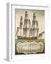 Venetian Ship of First Rank, from Treaty on Sails, Italy, 18th Century-null-Framed Giclee Print