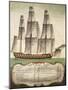 Venetian Ship of First Rank, from Treaty on Sails, Italy, 18th Century-null-Mounted Giclee Print